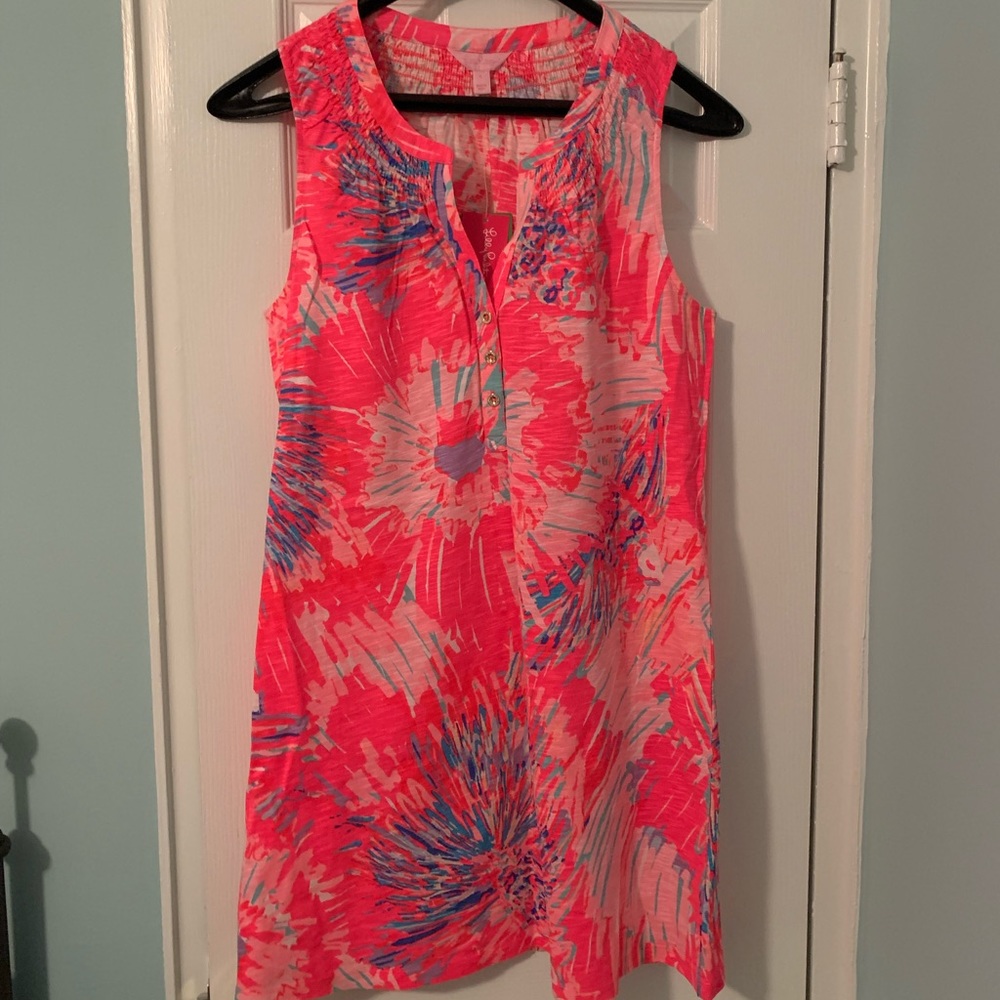 Lilly Pulitzer Never Been Better Essie Shift Dress L NWT